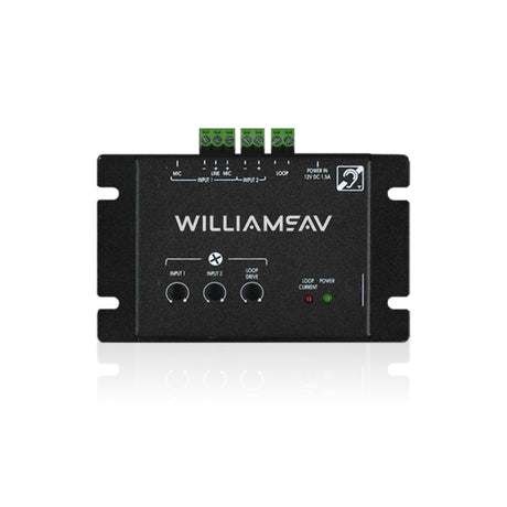 Williams AV DL102 SY3 Digi-Loop Counter Hearing Loop System with Desktop Microphone