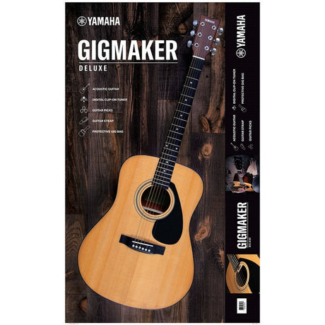 Yamaha GigMaker Deluxe Acoustic Guitar Package, Natural