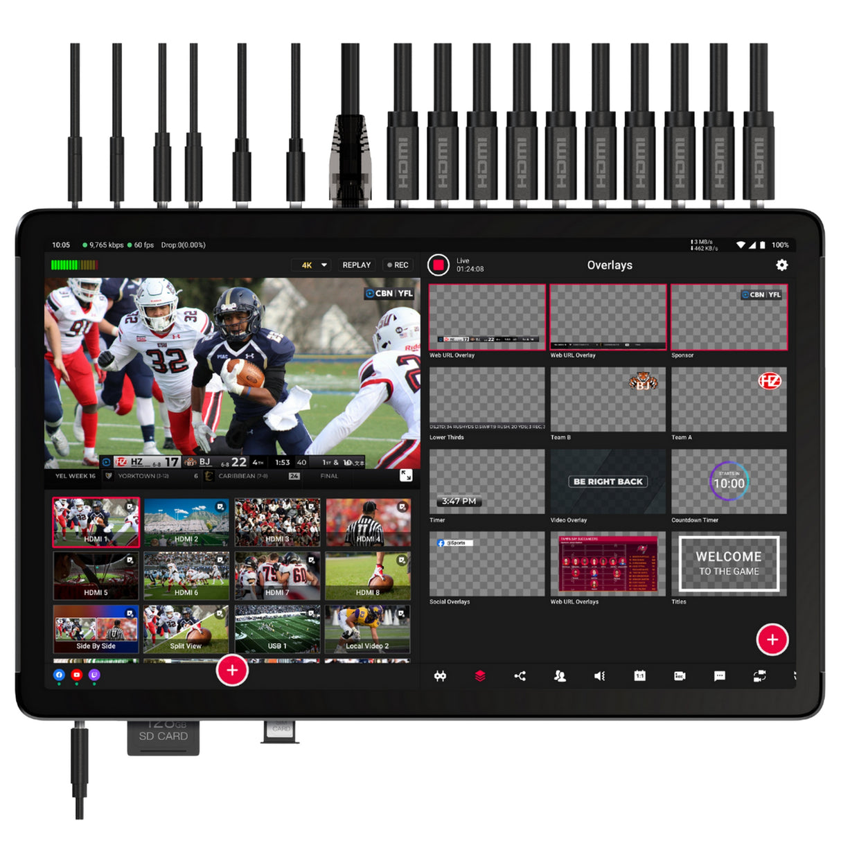 YOLOLIV YoloBox Extreme 4K Multi-Input Live Streaming Studio