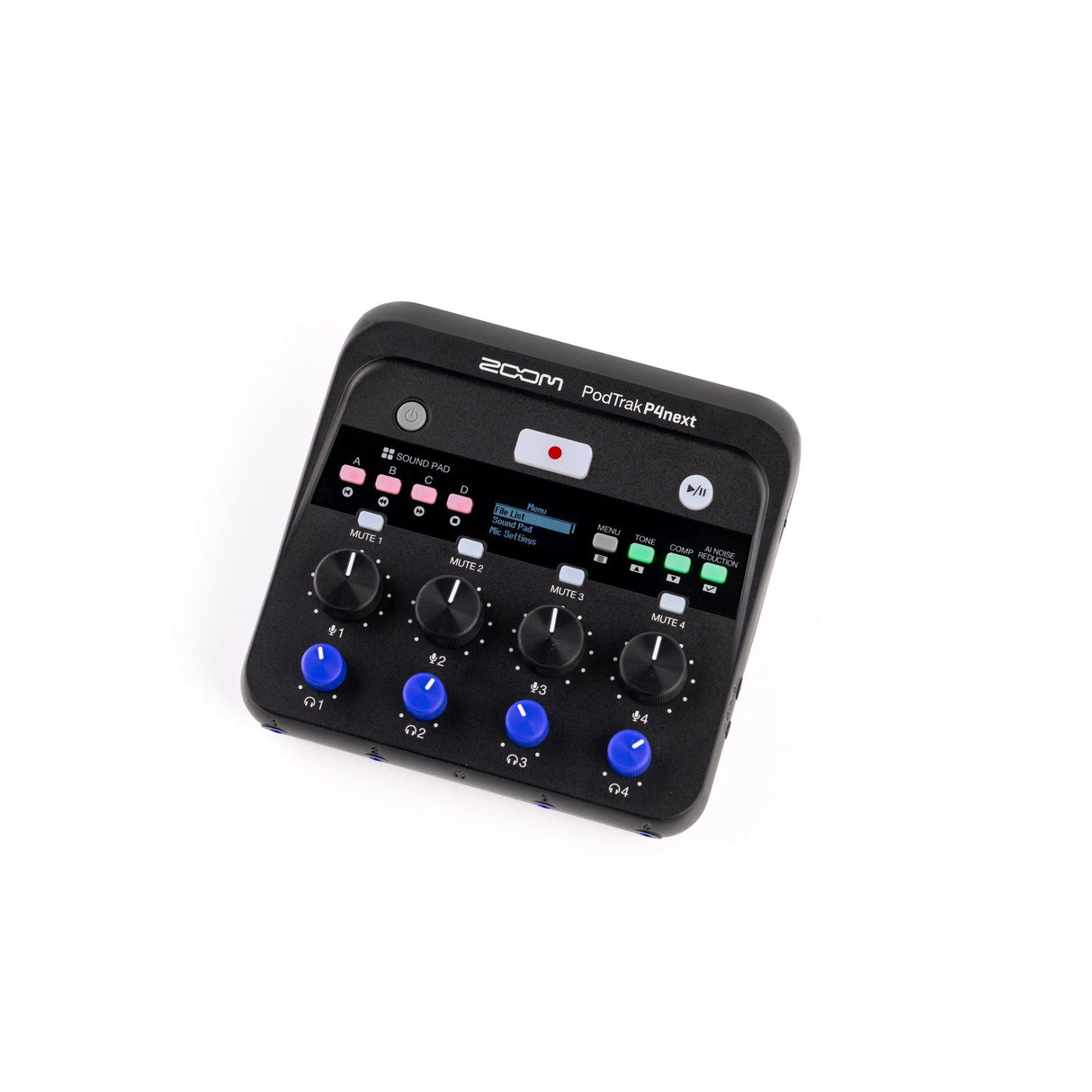 Zoom PodTrak P4next Portable Multitrack Podcast Recorder