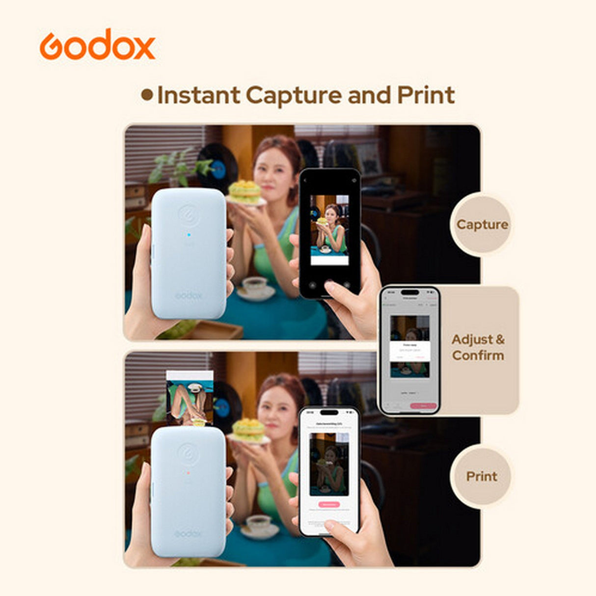 Godox P100 Wireless Portable Dye-Sublimation Photo Printer