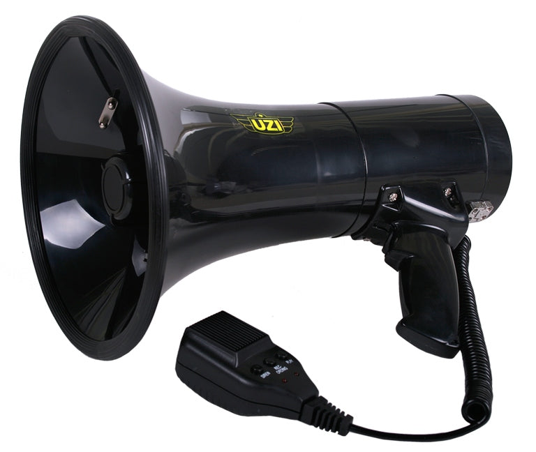 Uzi UZI-MP-50W | Recordable 50 Watt Megaphone Black