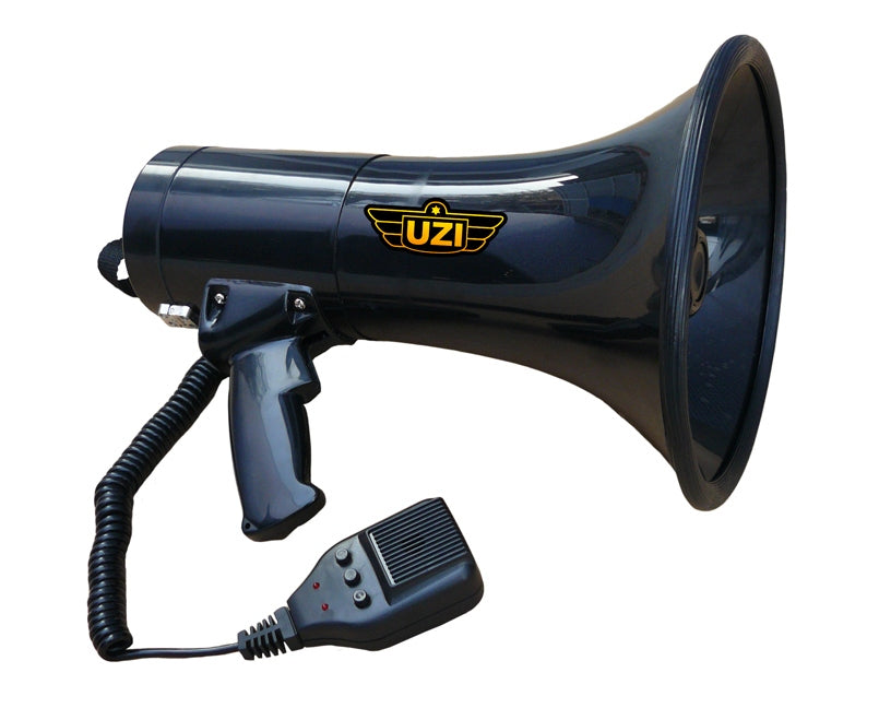 Uzi UZI-MP-50W | Recordable 50 Watt Megaphone Black