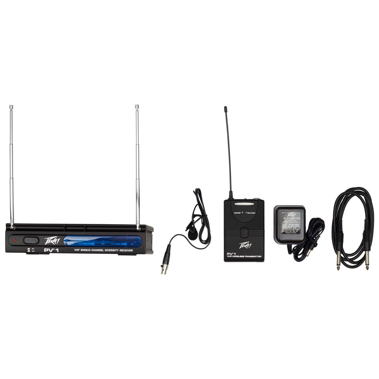 Peavey PV-1 V1 BL VHF Lapel Wireless System, 203.400MHZ