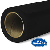 Savage 107-Inch x 12-Yards Widetone Seamless Background Paper, Black