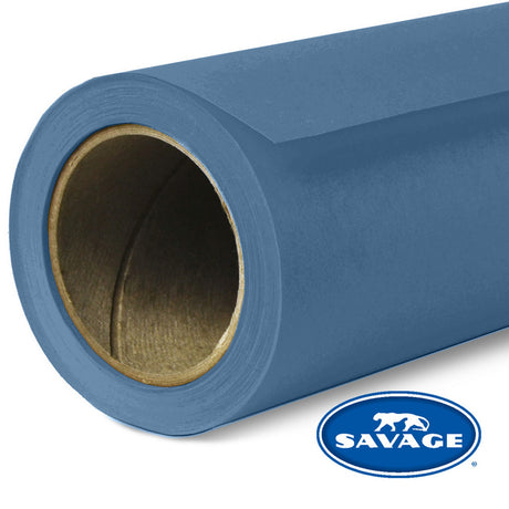 Savage 64-50 107-Inch x 50-Yards Widetone Seamless Background Paper, Blue Jean
