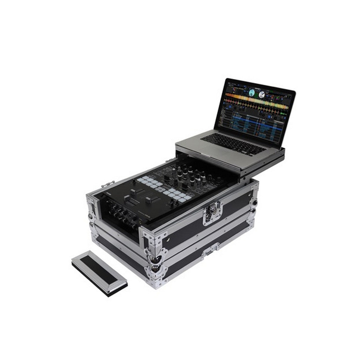 Odyssey Flight Zone Low Profile Glide Style Universal 10-Inch DJ Mixer Case