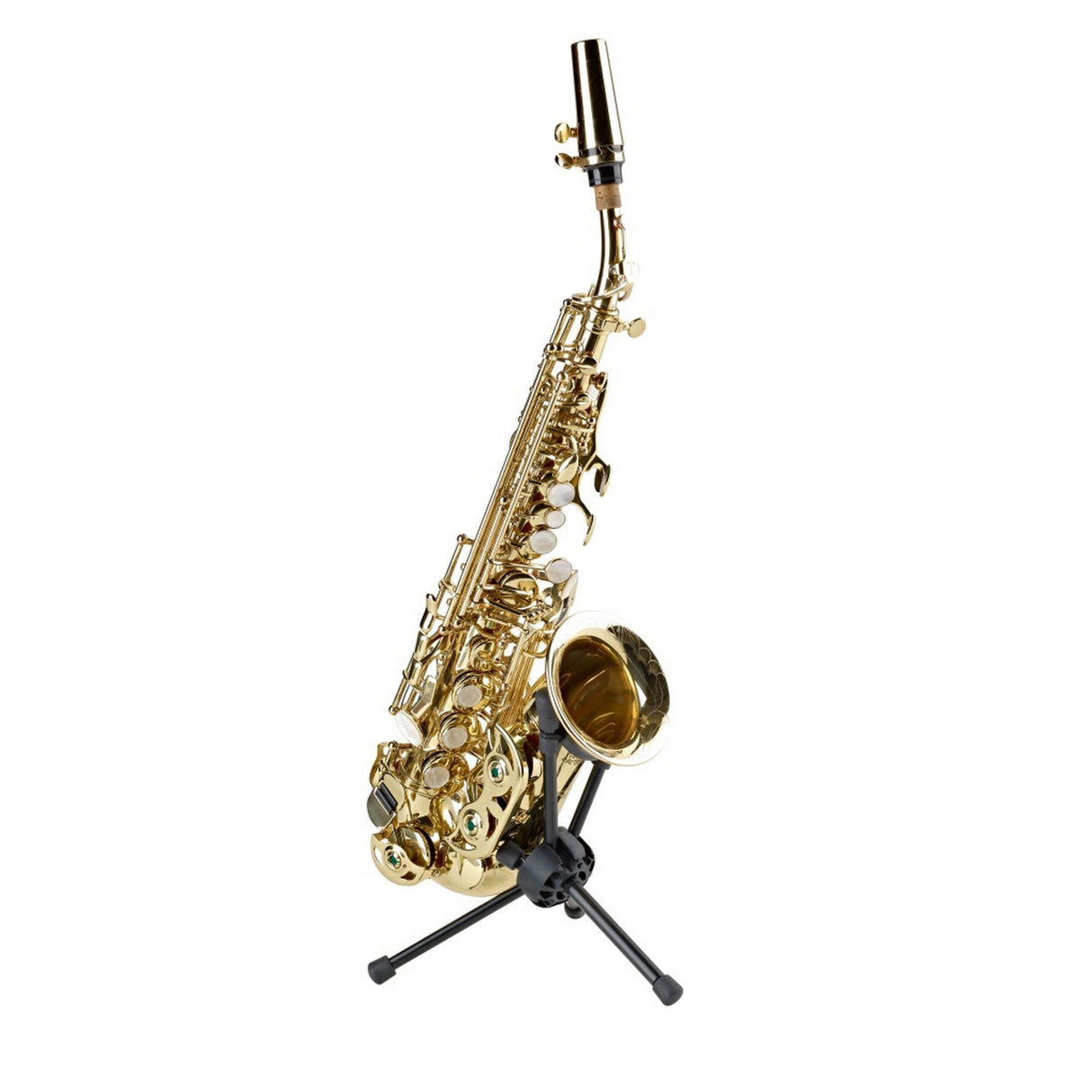 K&M 14355 Saxxy Soprano Saxophone Stand, Black