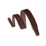 Levy’s 2 1/2-Inch Suede Guitar Strap with Suede Backing Rust - accessories