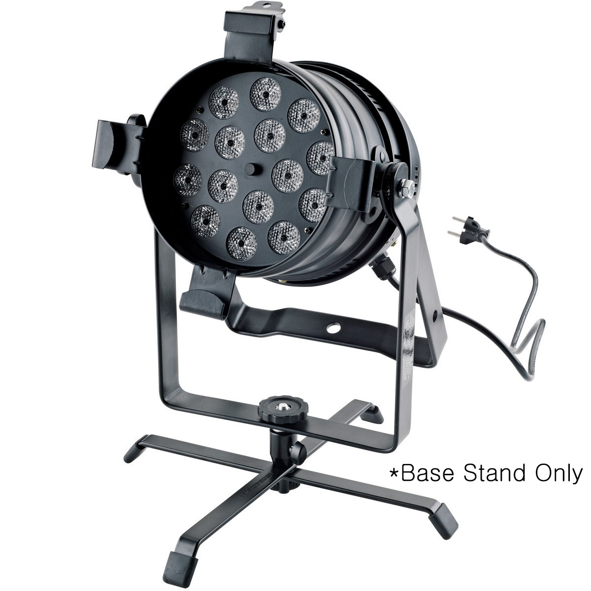 K&M 17720 Flood Par Lights Floor Base Stand Black (Used)