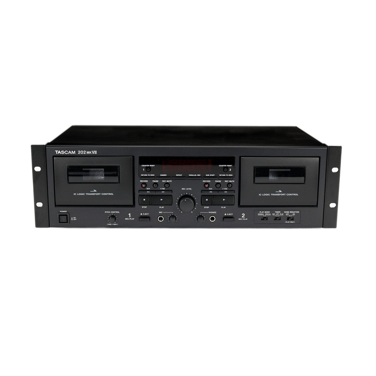 Tascam 202mkVII Double Cassette Deck with USB Port (Used)