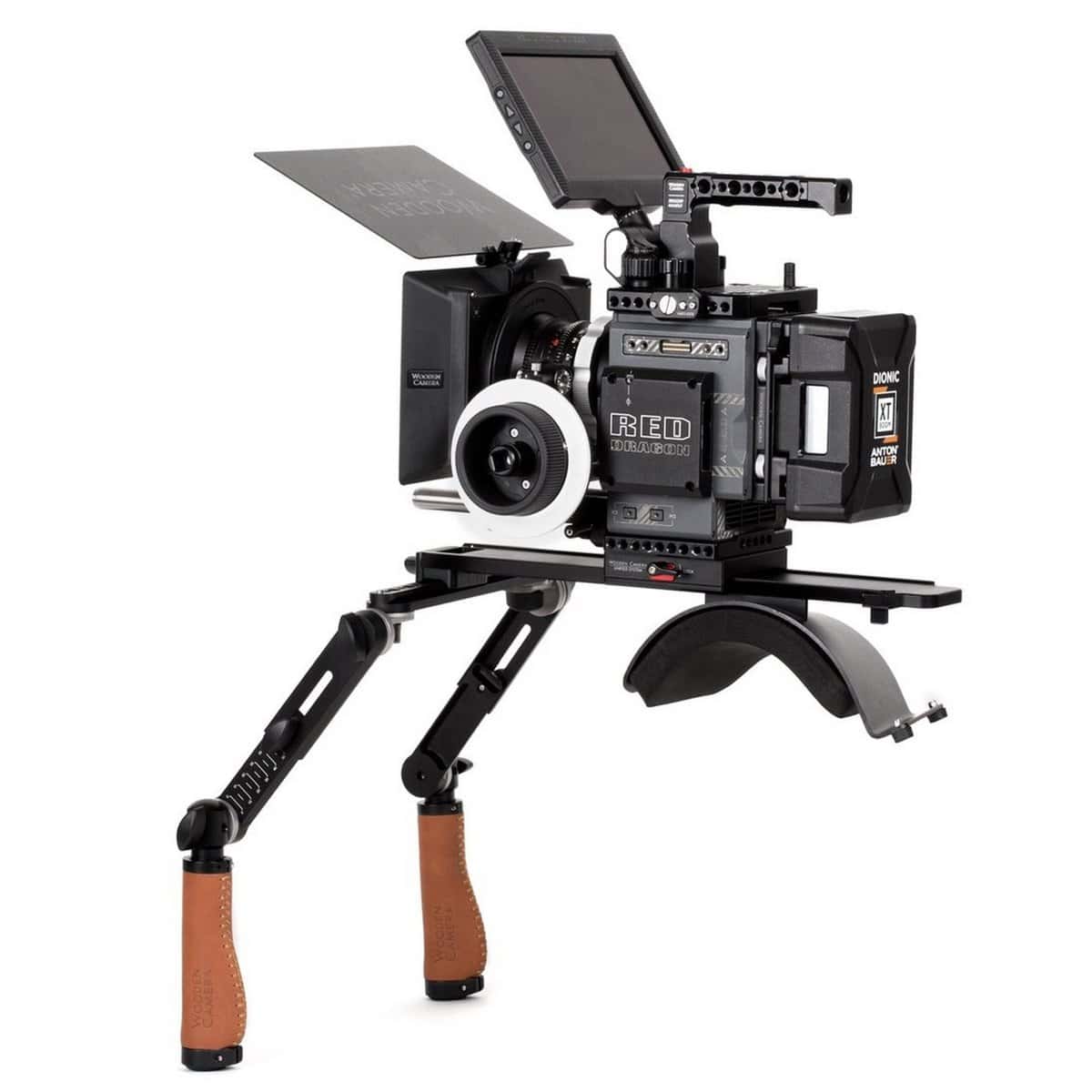 Wooden Camera Shoulder Rig v3 (Pro, Brown Leather)