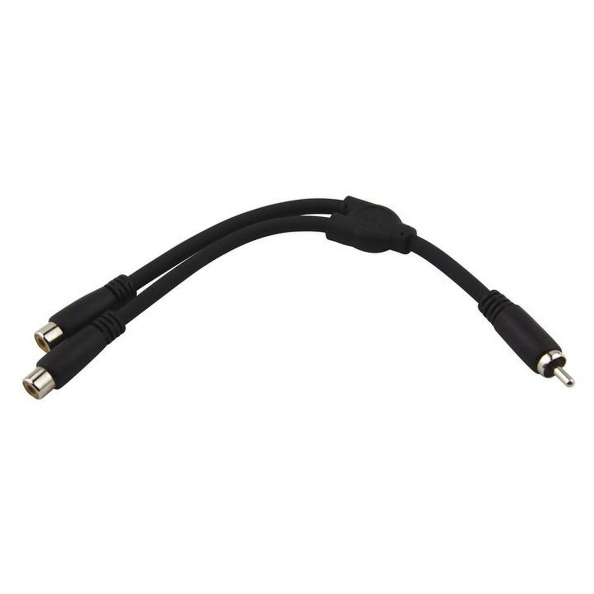 Pig Hog PY-RM2RF 6-Inch Y Cable, RCA (M)-Dual RCA (F)