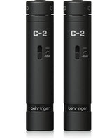 Behringer C-2 Dark Edition Matched Studio Condenser Microphones, Black Pair