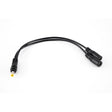 IndiPRO 25DF25 2.5mm Male Power Cable to Dual 2.5mm Female Connectors 10-Inch Non-Regulated