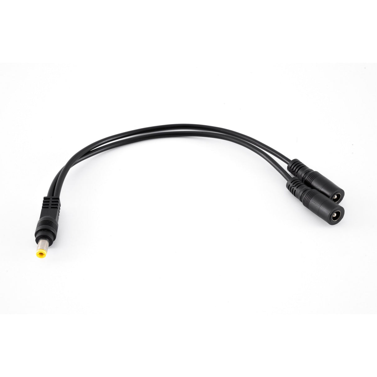 IndiPRO 25DF25 2.5mm Male Power Cable to Dual 2.5mm Female Connectors 10-Inch Non-Regulated