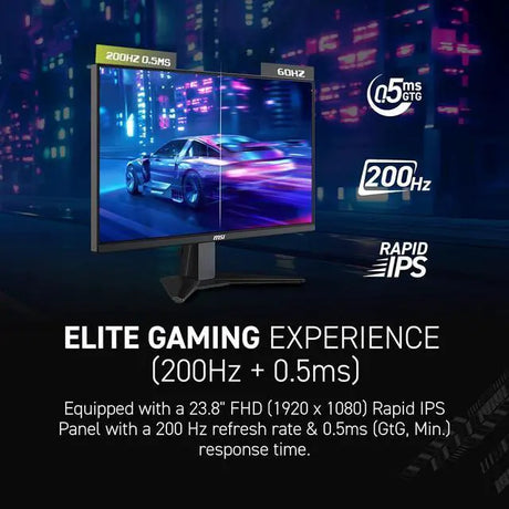 MSI - MSI MAG 242F 24-Inch 200Hz FHD Gaming Monitor - MAG242F