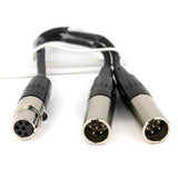 Lectrosonics MCTA6TA5M2 Microphone TA6F to Dual TA5M Cable 6-Inch