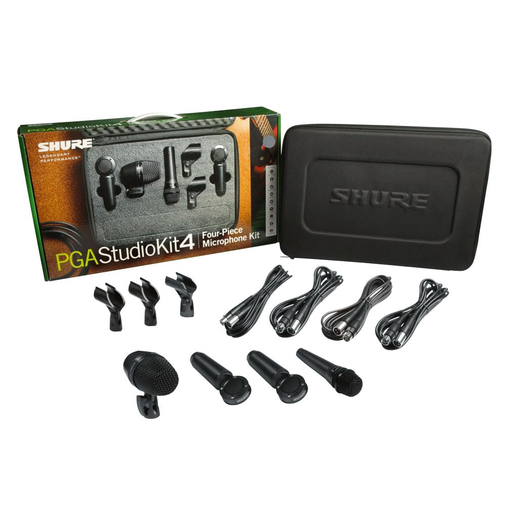 Shure PGASTUDIOKIT4 4 Piece Studio Microphone Kit