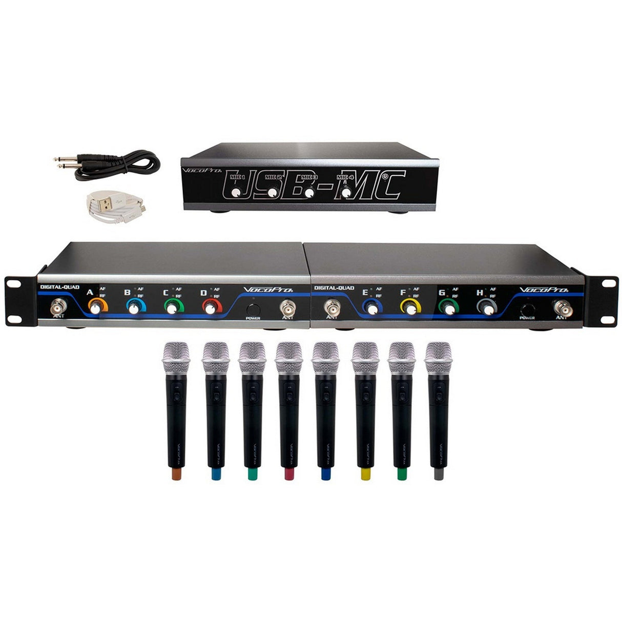 VocoPro USB-Acapella-8 Wireless 8-Channel Microphone/USB Interface System, 902-927.2 MHz