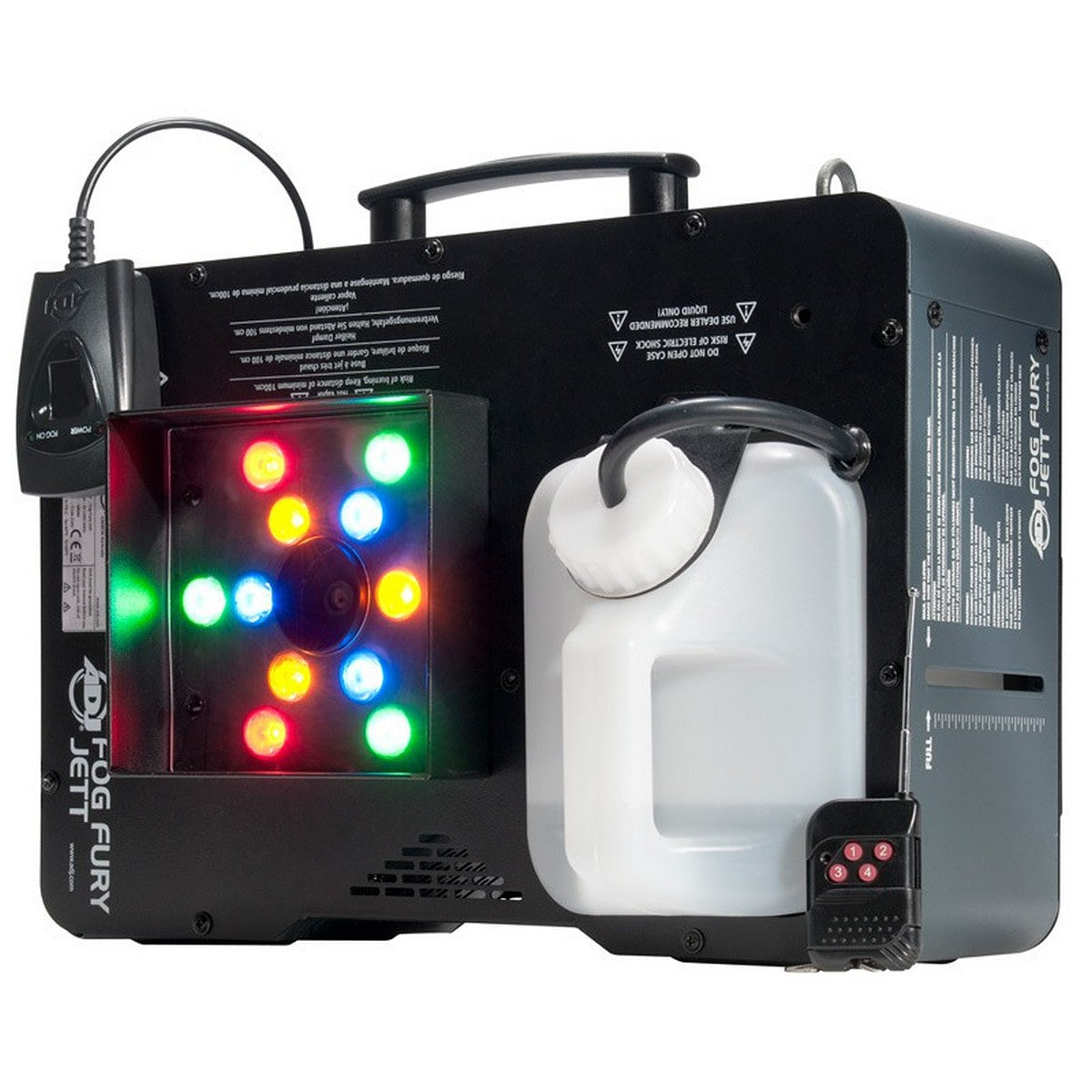 ADJ Fog Fury Jett 680 Watt DMX Color Fog Machine with 12 x 3 Watt RGBA LEDs