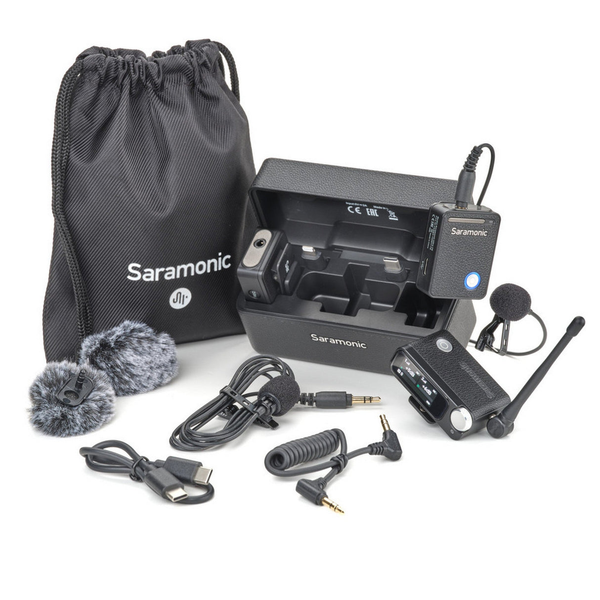 Saramonic Ultra Universal Dual Wireless Microphone System w/32-Bit Recording and Noise-Cancelling Lavaliers