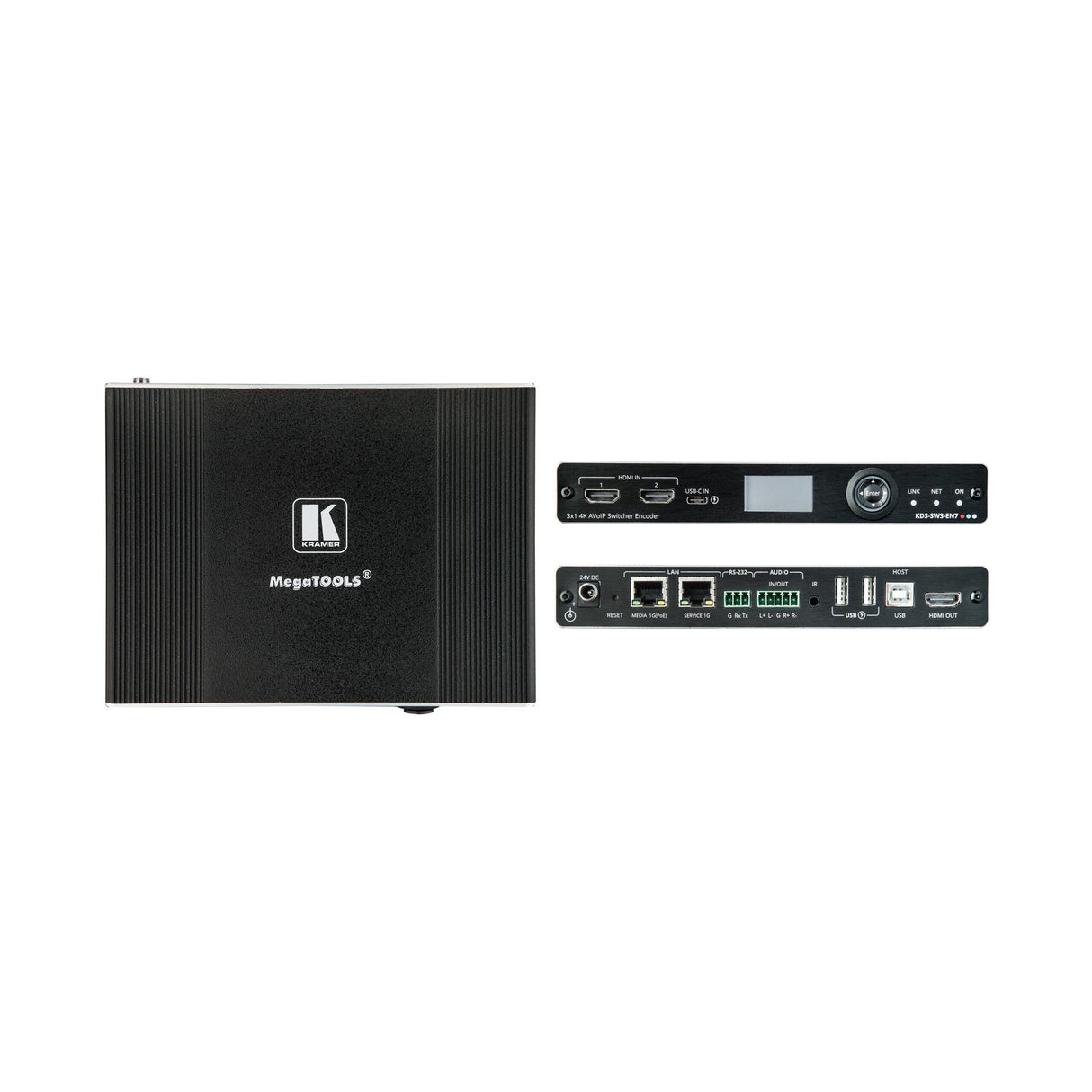 Kramer KDS-SW3-EN7 Auto-Switch Encoder with HDMI/USB-C Inputs