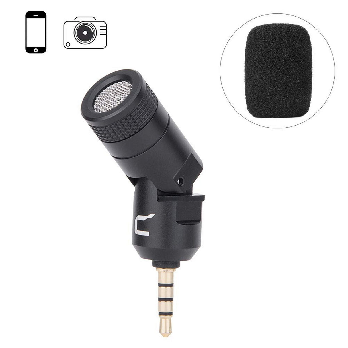 Comica CVM-VS07C Mini Flexible Cardioid Microphone for DSLR, Smartphone, GoPro and Camcorders