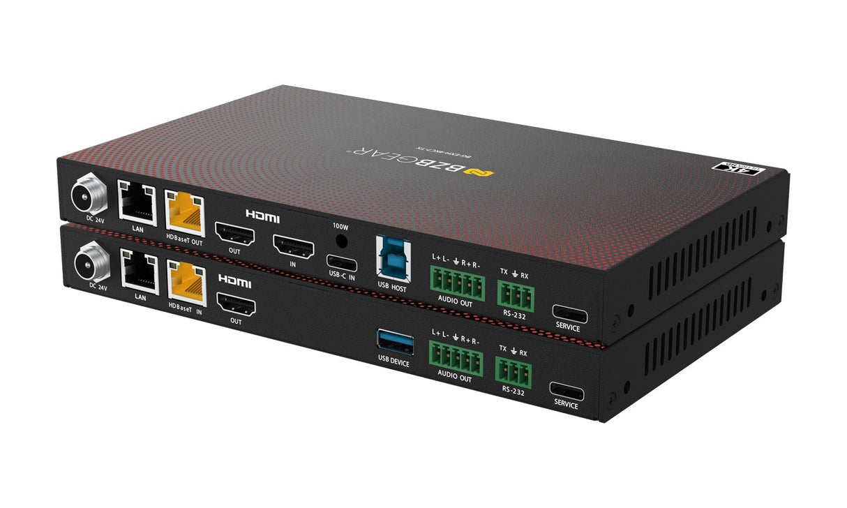 BZBGEAR BG-EXH-4KC7 4K HDMI USB-C KVM HDBaseT 3.0 Extender Switcher