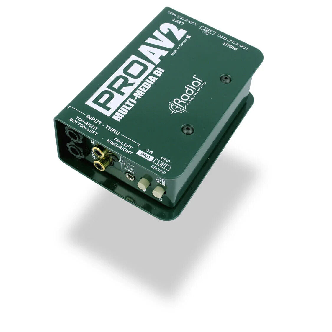 Radial ProAV2 Two Channel Passive Direct Injection Box