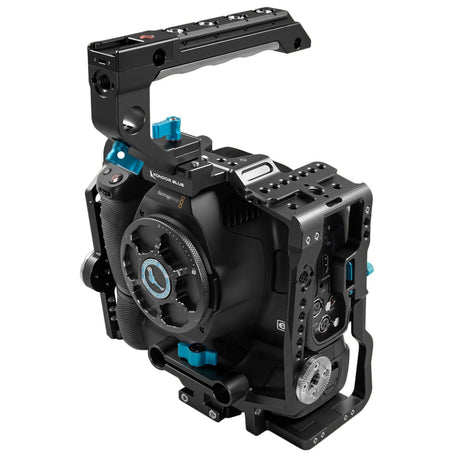 Kondor Blue BMPCC 6K Pro Battery Grip Cage with Top Handle Raven Black