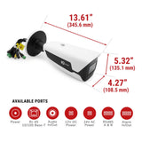 IC Realtime IPEL-B12V-IRW3 12MP IP Indoor/Outdoor Full-Size Bullet Camera with Varifocal Lens