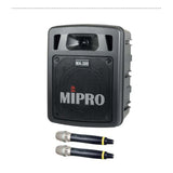 MIPRO MA-300/ACT-58H2 60-Watt Portable PA System with Dual Handheld Microphones
