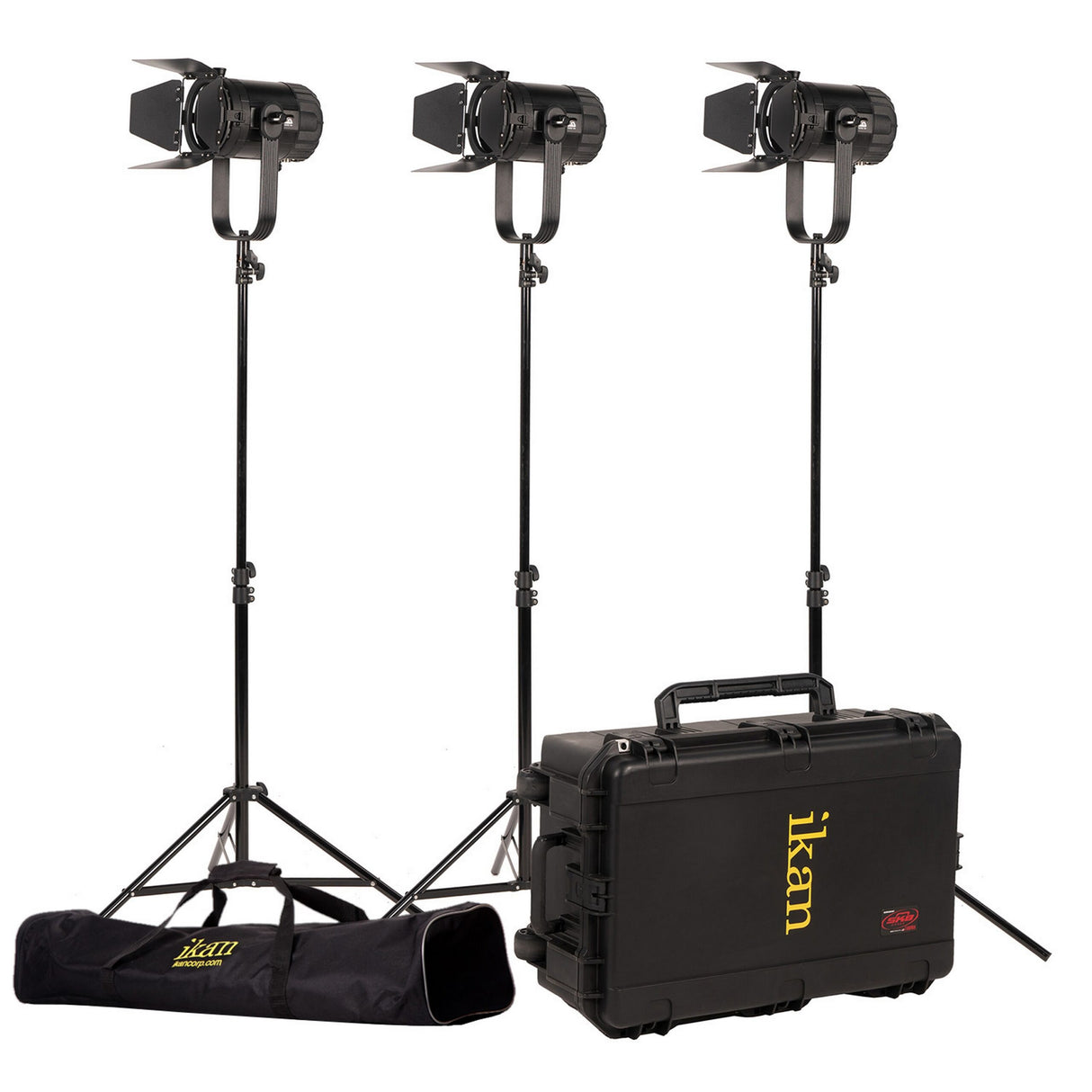Ikan SFB150-3PT-KIT Stryder Fanless 3-Point Bi-Color 150 Watt LED Fresnel Light