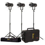 Ikan SFB150-3PT-KIT Stryder Fanless 3-Point Bi-Color 150 Watt LED Fresnel Light