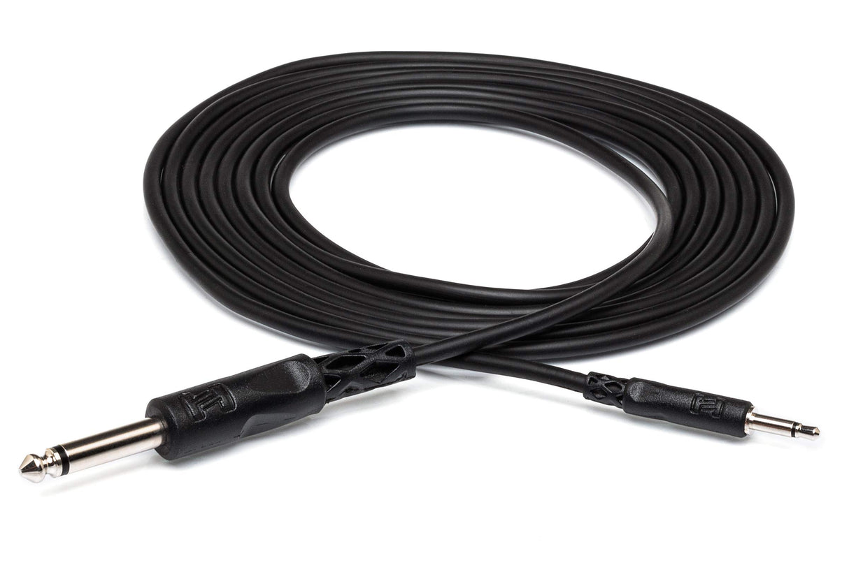 Hosa CMP-303 3ft Mono Interconnect 3.5mm TS to Quarter Inch TS Cable