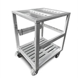 Galaxy Stage GS-22BPC 22 x 22-Inch Bass Plate Cart for 6 Bases