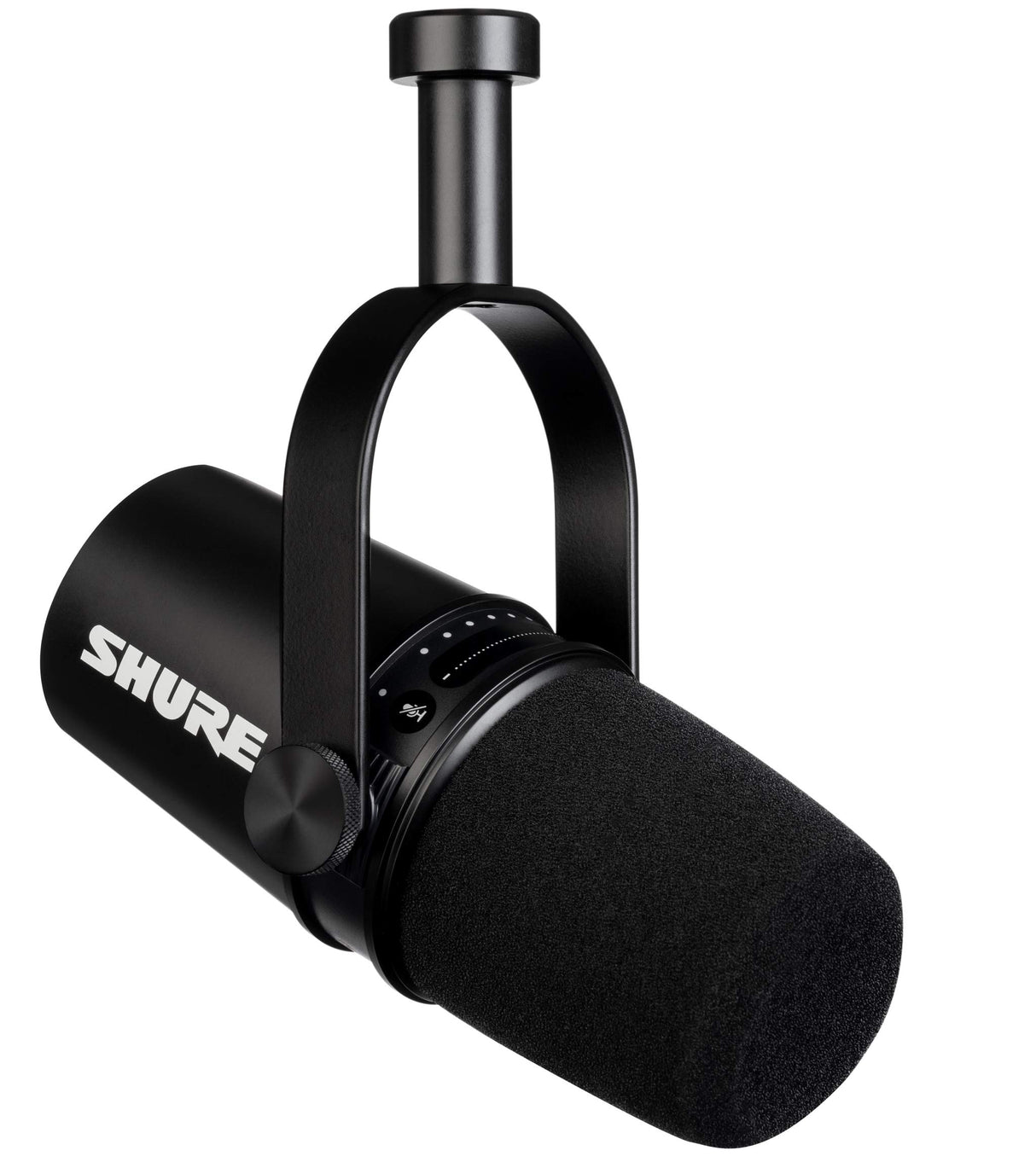 Shure MV7-K XLR/USB Dynamic Podcasting Microphone, Black