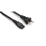 Hosa PWP-426 IEC C7 to NEMA 1-15P Power Cord 8-Feet