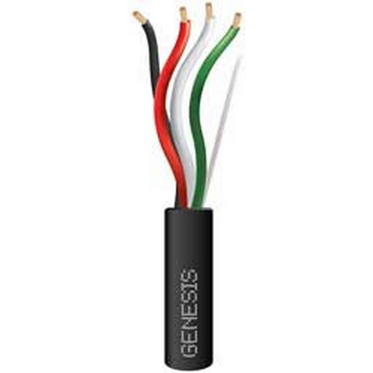 Genesis 16G 4C 65 Strand Speaker Cable 500 Foot Box, Black