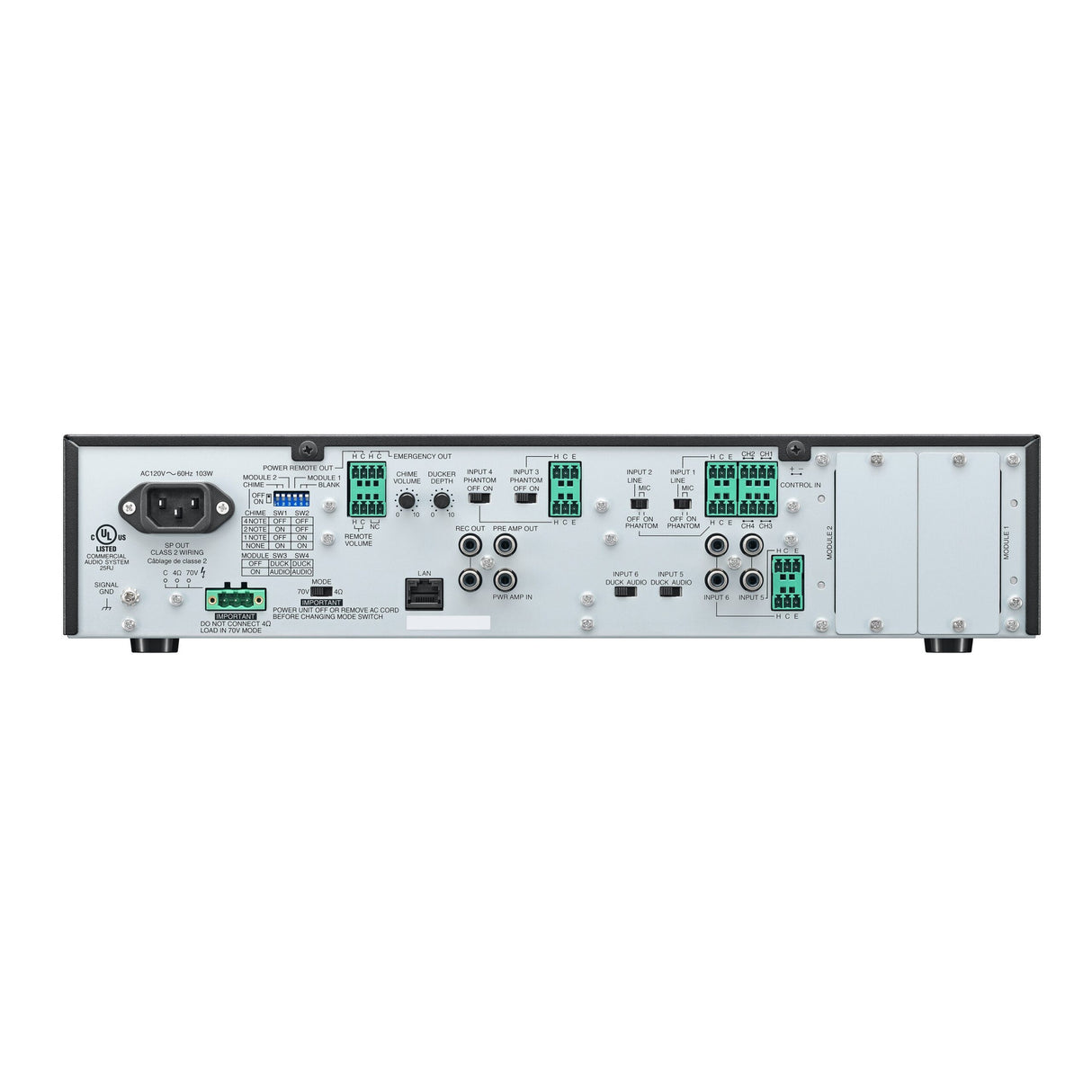 TOA Electronics A-824D 8-Input Digital Mixer/Amplifier, 240W