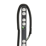 Lowell ACS-2018-5C-RPC-HW Power Strip-20A, 5 Circuits, Remote Control, 9 Duplex Outlets 1 Unswtchd, Hardwired, 6ft Flexible-Conduit