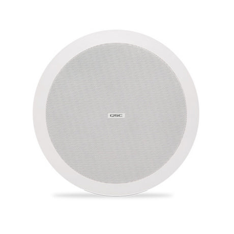 QSC AD-C4T-LP 4.5-Inch 2-Way Low-Profile Ceiling Speaker, White, Pair