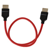 Kondor Blue 17-Inch 8K HDMI 2.1 Braided Cable for On-Camera Monitors Cardinal Red