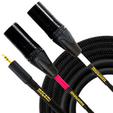 Mogami GOLD 3.5 2 XLRM 03 3 Feet 3.5 TRS to Dual XLR Male Cable (Used) - used