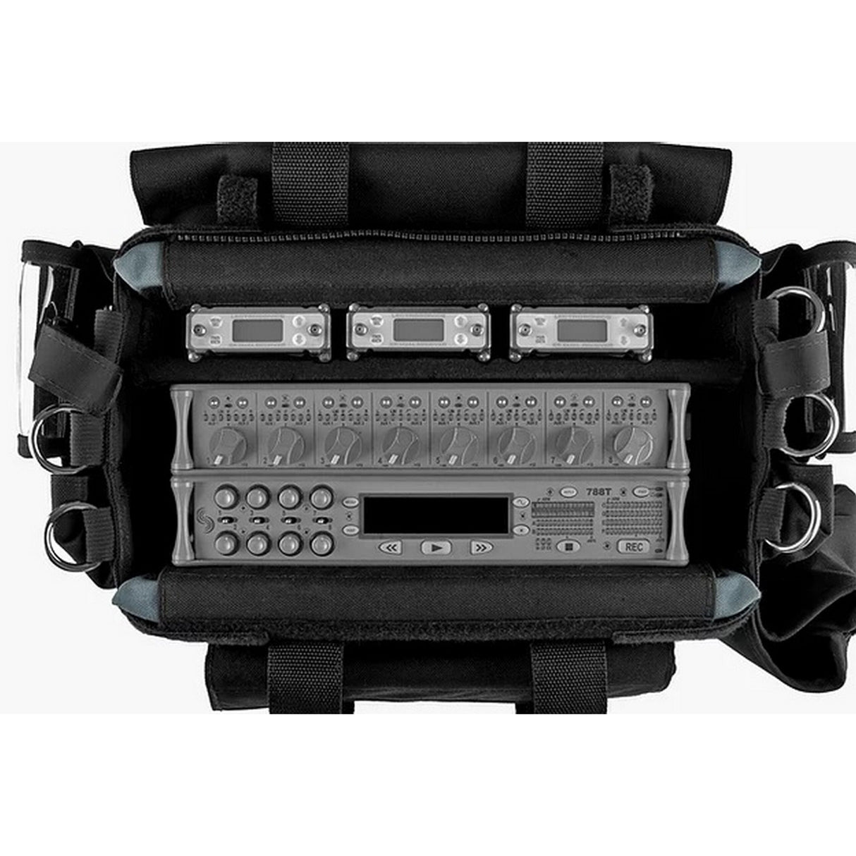 Porta Brace AO-1.5XB Audio Organizer, Medium, Black