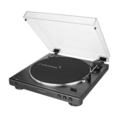 Audio-Technica AT-LP60XBT-BK Fully Automatic Wireless Belt-Drive Turntable, Black