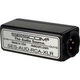 Sescom AUD-RCA-XLR 1-Channel RCA to XLR Unbalanced to Balanced Audio Converter