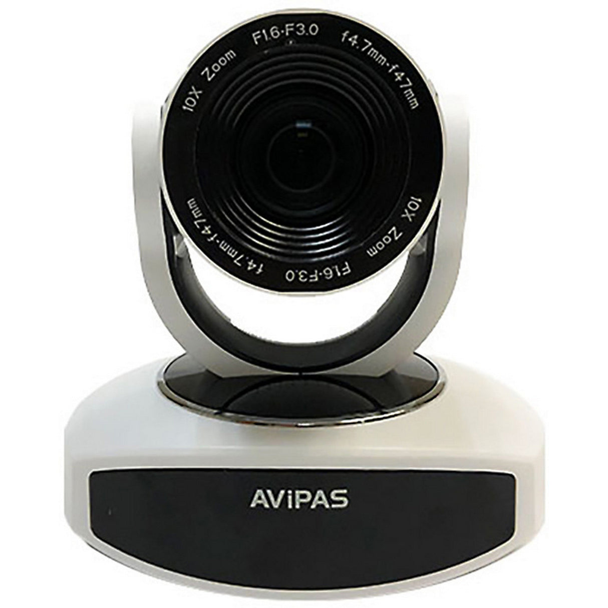 AViPAS AV-1081 10x Optical Zoom HDMI PTZ Camera with IP Live Streaming, White