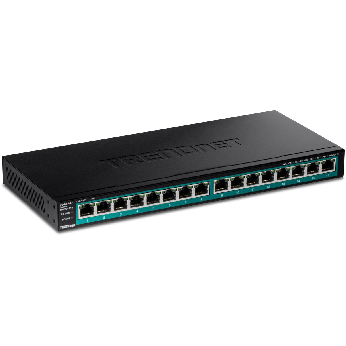 TRENDnet TPE-TG161H 16-Port Gigabit PoE+ Switch